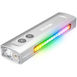 Wurkkos HD01, Flashlight, Green Beam, White LED Combo with RGB Side Light, 1200 Lumens Portable Flashlight, with Triple Magnetic Light Sources Flashlight for Work