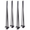 MDF 26'' Set of 4 Hairpin Coffee Table Legs 1/2"