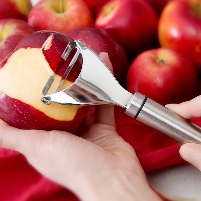 Potato Peelers, Y Shape Straight Blade 304 Stainless Steel Peeler