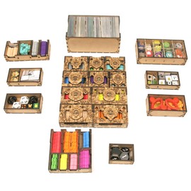 TowerRex Board Game Organizer for Root Board Game Box, Root expansions, Root Underworld Expansion, Root riverfolk Expansion, Root Marauder Expansion, Root Clockwork Expansion, Root Tokens and Cards