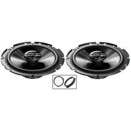 Pioneer car speakers 6.5" 17cm for Note Front Doors + Adaptor pods 300W