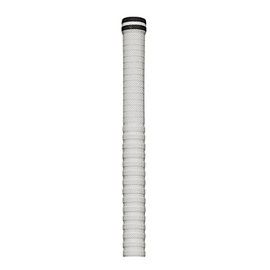 Gunn & Moore GM Cricket Bat Grips | DYNAMIC | Soft Feel Premium Rubber for Secure Bottom Hand Hold | Suitable for Virtually All Handle Sizes - 12" Long | 12 Pack | White with Black Hoops
