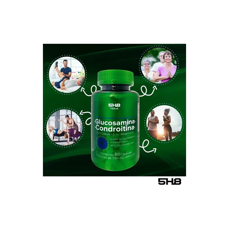 5h8 Glucosaminacondroitinamsm 5h8 90 Cpsulas Sin Sabo Sabor Sin sabor