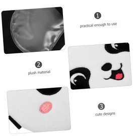 KOMBIUDA Plush Sleep Mask for Adults Cute Cartoon Panda Design Eye Cover for Comfortable Sleep for Naps Travel Light Blocking Relaxation