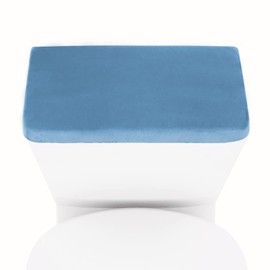 AZHCHKE Stretch Velvet Toilet Tank Lid Cover for Bathroom Super Soft Toilet Tank Cover Luxury Velvet Plush, with Elastic Bottom, Machine Wash, Coffee