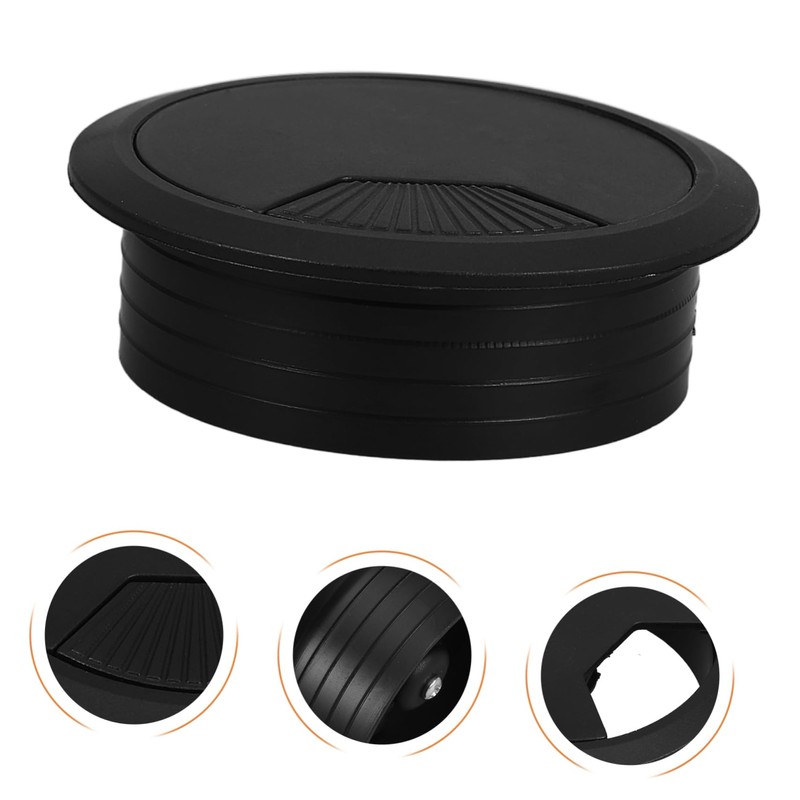 ABOOFAN 9pcs Desk Cable Grommets Durable Plastic Cord Hole Covers