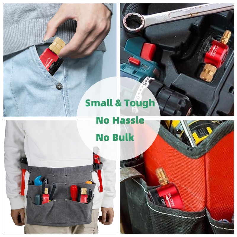 NONGKANG Nitrogen Purge Tool, Nitrogen Regulator HVAC, Adjustable Nitrogen Flow