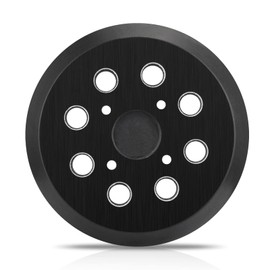 Gnellkoor 5 Inch 8 Hole Orbital Sander Pads Compatible with Ridgid R2501 R2600 R2601 R2611 R8606 Random Orbit Sander Replacement Hook and Loop Backing Pad Parts # 300527002