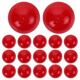 Toddmomy 25pcs Balls 40mm Plastic Hollow Prize Draw Balls for Party Games and Decorations Red Color for Raffles and Table Tennis Activities