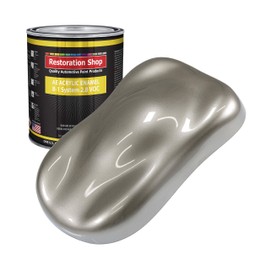 Restoration Shop - Warm Gray Metallic Acrylic Enamel Auto Paint - Gallon Paint Color Only - Professional Single Stage High Gloss Automotive, Car, Truck, Equipment Coating, 2.8 VOC