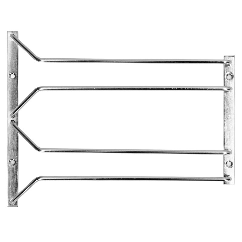 Stainless Steel Double Row Wine Glass Stemware Rack Hanging Stemware