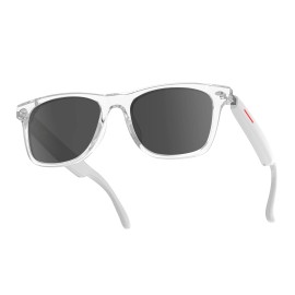 SENBONO E13- C  Smart Sunglasses Hands-Free Call Music Headphone Anti-Blue Eyeglasses Wireless BT Voice Smart Glassescolor: White blue light, model number: E-13