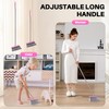 JOYMOOP Pink Broom and Dustpan Set with 56” Handle, Upright