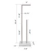 Free Standing Toilet Paper Holder Stand with Reserve, Heavy Weighted