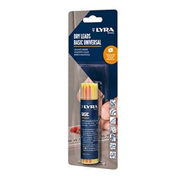 LYRA Dry Leads Basic Universal Refills, Round, Lead 2.8 x 2.8 x 100 mm, Blister Pack, Assorted Colours