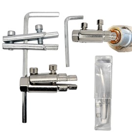 Pipe Extractor Tool Kit for 1/2" to 1" Water faucet extraction tool Remover & Repair Set (Silver) Father's Day/Contractor Gifts