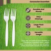 Concession Essentials 7.25" Heavy Weight Plastic white Forks- Pack of