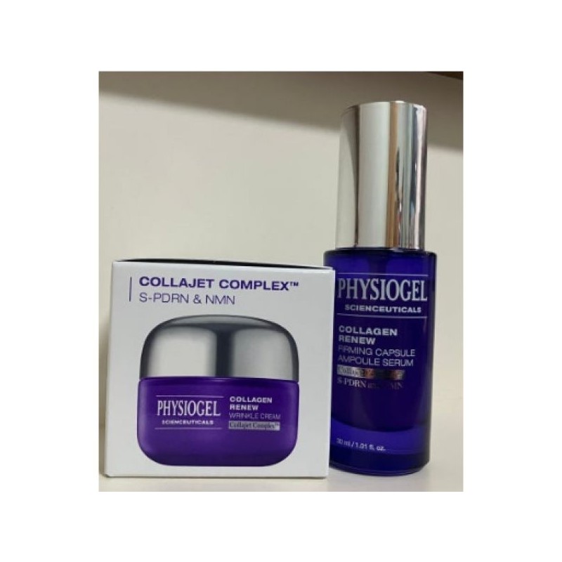 Physiogel 탄력 기획피지오겔 사이언수티컬즈 콜라겐 리뉴 퍼밍 캡슐 50ml+(증정)콜라겐앰플1ml7개+선 앰플세럼30ml+링클크림50ml+증정(리)