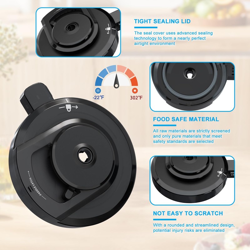 Outer Bowl Lid with Paddle for Ninja NC301 Ice Cream