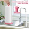 Stainless Steel Paper Towel Holder, Pink, Countertop for Kitchen &
