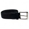 SEGMENTES Two-tone Elastic Braided Belt for Men and Women with