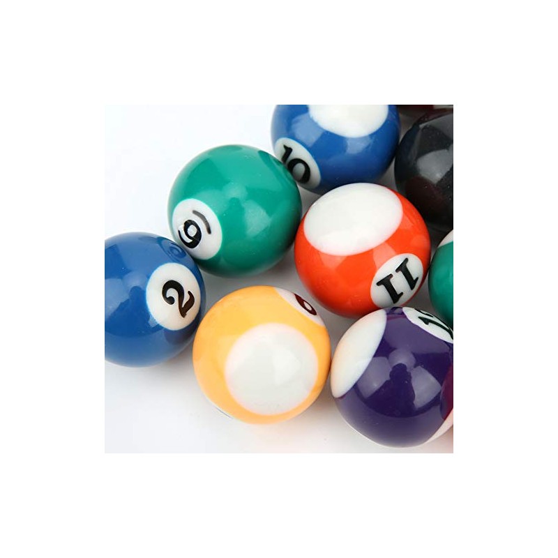 GOTOTOP 16PCS 32MM Mini Pool Ball Billiard Set,Resin Kids Pool