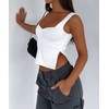 ForeFair Women Sleeveless Backless Crop Tank Top Summer Going Out