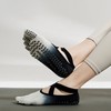 Two-Tone Pilates Yoga Grip Socks LM-0215 Violet Beige