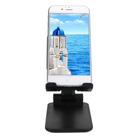 eboxer-1 Aleación de Aluminio Ajustable Ángulo de Altura Plegable Soporte de Escritorio Manos Libres Vida cómoda Soporte de Mesa para teléfono Celular La mayoría de los Tipos de teléfonos celulares