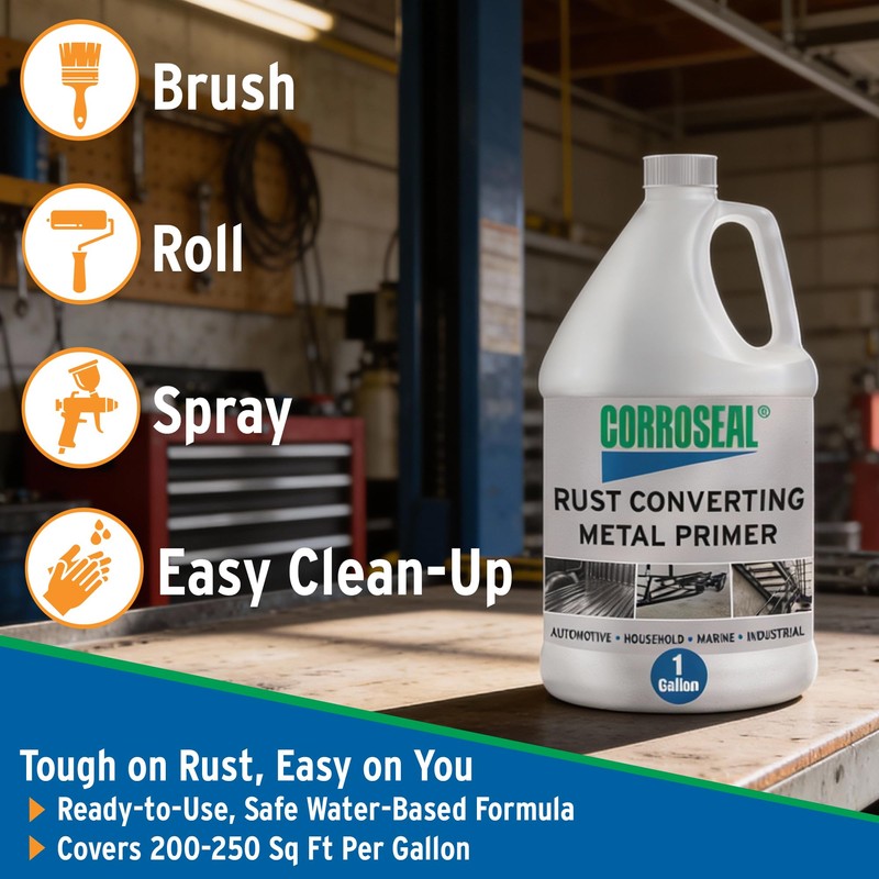 Corroseal-82320 Water-Based Rust Converter Metal Primer, Rust Converter - 1