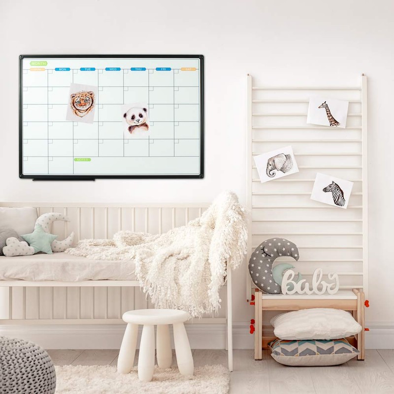 JILoffice Dry Erase Calendar Whiteboard - Magnetic White Board Calendar