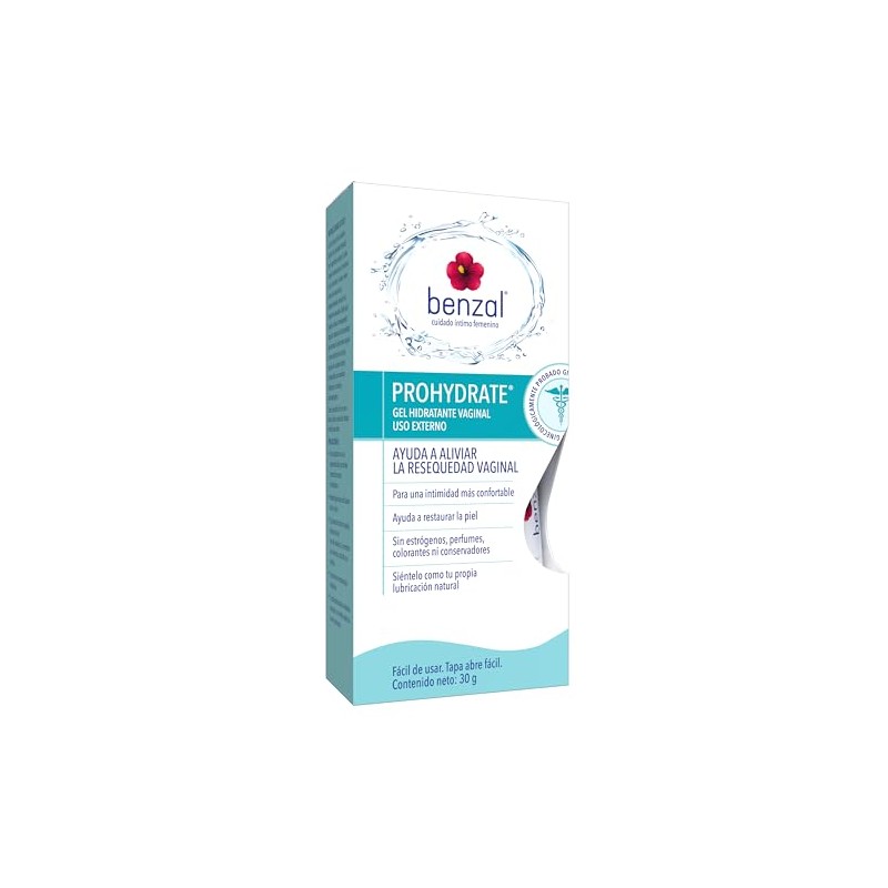 Benzal Gel Hidratante Íntimo Base Agua, Manzanilla y Aloe, 30g
