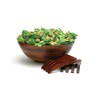 Lipper 3 Piece - Dark Cherry Salad Serving Bowl with