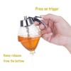 DESIOLE Acrylic Honey Dispenser with Stand, Great High Capacity Syrup