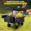Happbuy Extra Large Collapsible Garden Cart with Removable Canopy, Folding