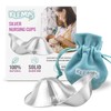 Klemys Silver Nursing Cups - Nipple Shields for Nursing Newborn