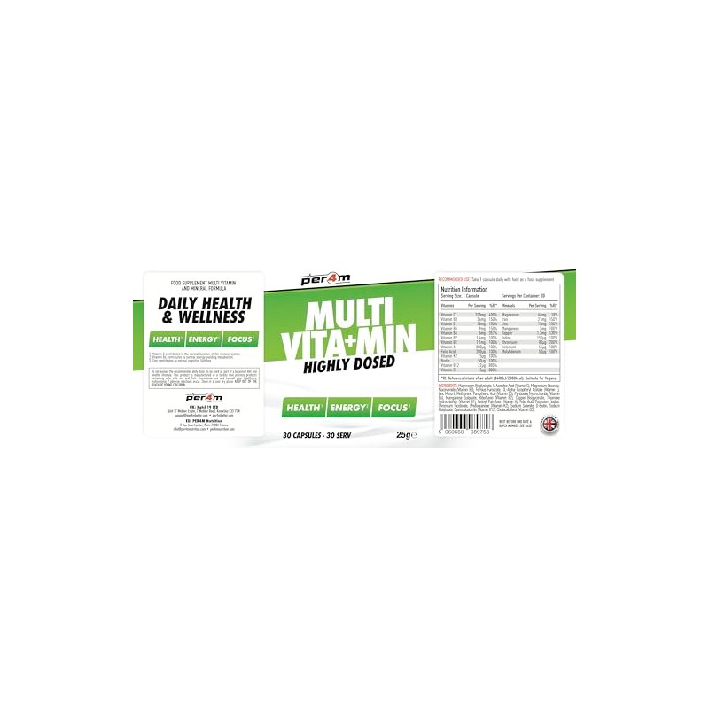 Per4m High Dose Daily Multi Vitamin & Minerals | 20