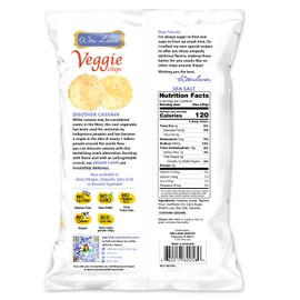 Wai Lana Veggie Chips - Gluten Free, Non-GMO, Vegan, Zero Trans Fats (Sea Salt, 4.5 Ounce (Pack of 12))