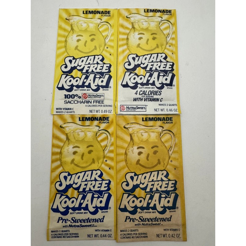Kool-Aid Vintage SEALED Kool Aid Sugar Free Lemonade Drink Mix