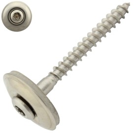 Pack of 50 Plumber Screws with EPDM Sealing Washer - 20 mm - Hexalobular TX - 4.5 x 60 mm DIN7995 Stainless Steel A2 V2A | SC-Normteile®