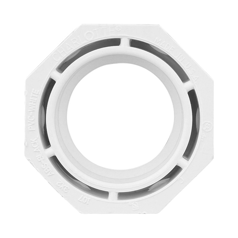 CHARLOTTE PIPE 3 x 2 DWV FLUSH BUSHING SPGXHUB DWV