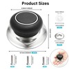 4 Pcs Universal Pot Lid Knobs with 3 Sizes Screws,Pot