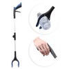 Blue Foldable Long Pick Up Reacher Grabber Helping Hand Tool
