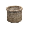 Kouboo 1060106 Rattan Kobo Round Log and Storage Basket, Gray