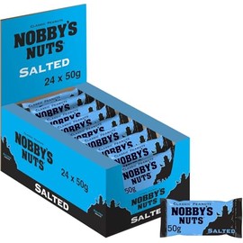 Nobby's Classic Salted Peanuts In Mega Pub Box 24x50g Packs Sold By VR Angel