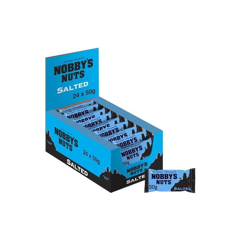Nobby's Classic Salted Peanuts In Mega Pub Box 24x50g Packs