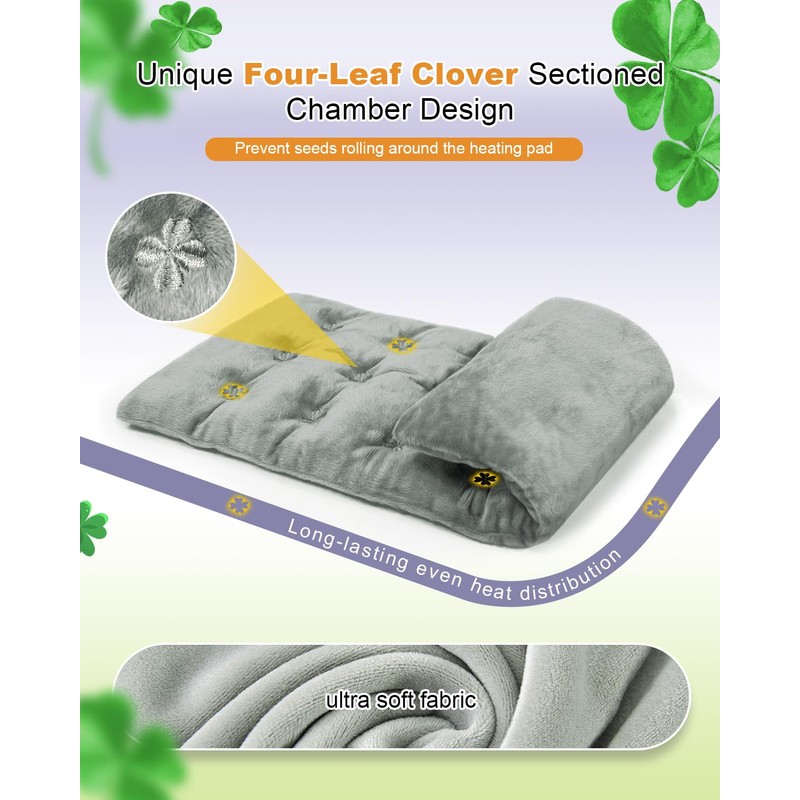 Microwavable Heating Pad for Neck Shoulders Period Cramps & Back,