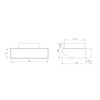 Intelmann Flat Duct Deflection Piece 90°, 220 x 55 mm