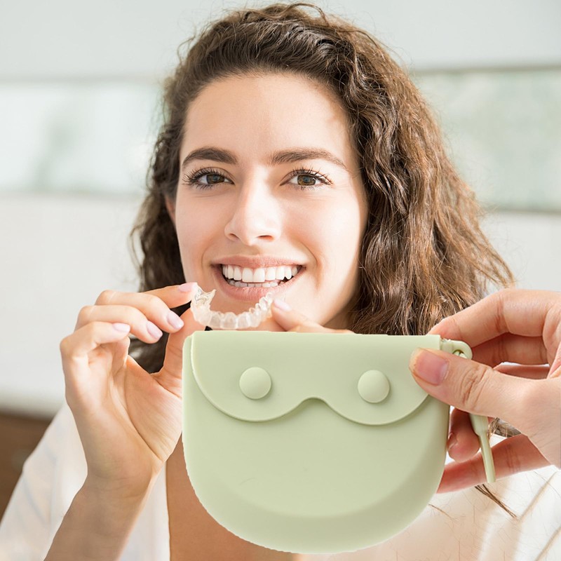 1Piece Lightweight Dustproof Portable Retainer Box Space Saving Mouth Guard