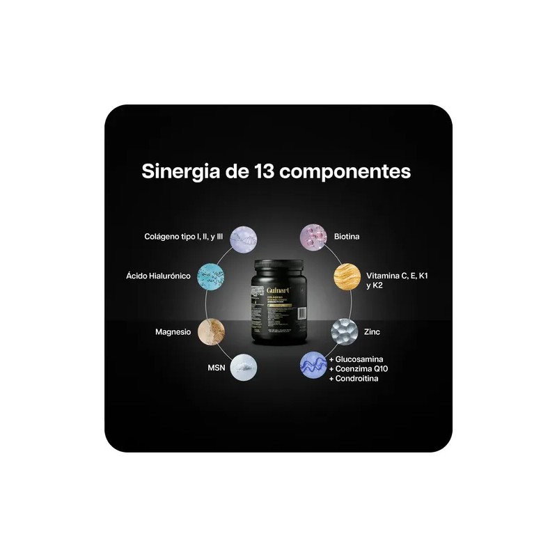 Colágeno Hidrolizado Guinart 500g Vitaminas Minerales Frutos Rojos